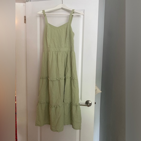 Green Cotton Sundress - Picture 1 of 3